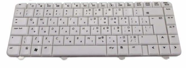 Клавиатура для ноутбука HP Pavilion dv4-1000 (белая), RU