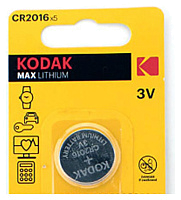 Батарейка литиевая Kodak CR2016 дисковая 3В