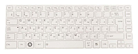 Клавиатура для Toshiba L830, RU, White frame, White key