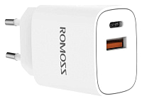 Зарядное устройство Romoss AC20T/USB + USB Type-C, 3A/20W