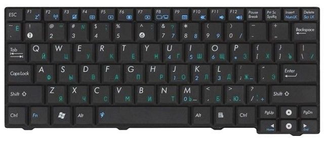 Клавиатура для Asus EEE PC MK90H RU, Black