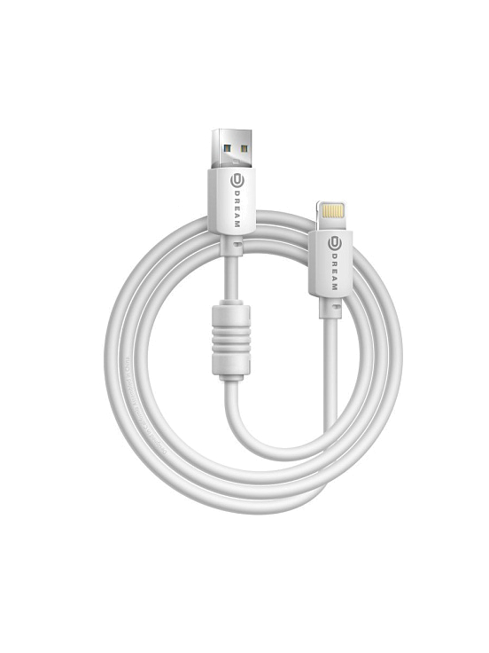 Кабель DREAM LIGHTNING FC01 2.4A 1.5М белый