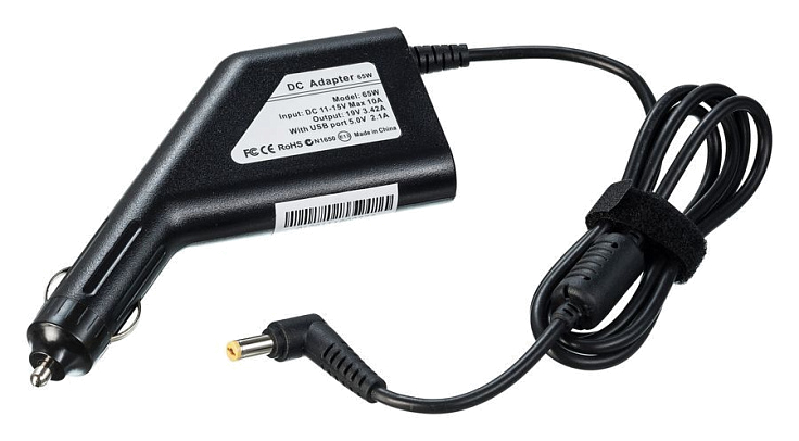 Автомобильный блок питания для ноутбуков Acer 19V 3.42A (5.5x1.7)