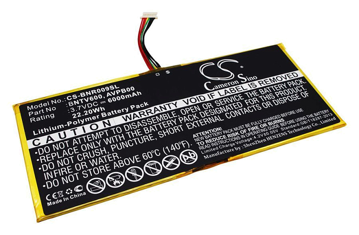 Аккумулятор CameronSino CS-BNR009SL для Barnes & Noble Nook HD+ (BNTV600)