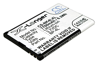 Аккумулятор для Nokia 6650 Fold (Аккумулятор CameronSino CS-NK4LXL для Nokia BP-4L,  Vertu BP-4LV)