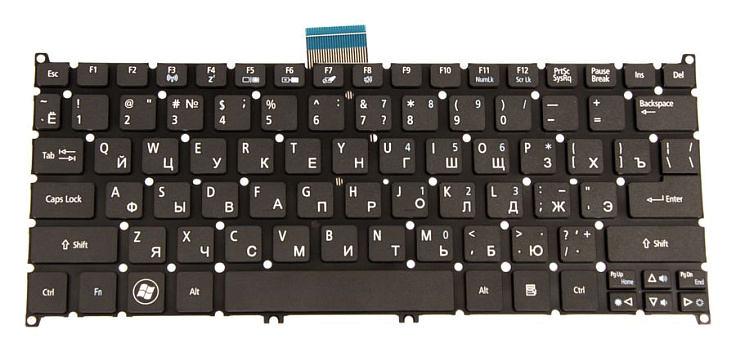 Клавиатура для Acer S3, S5, One 756, RU, Black