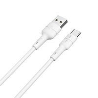 Кабель DREAM TYPE-C BX30 1M (силиконовый), 3A, белый