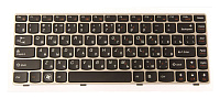 Клавиатура для Lenovo Z360, RU, Bronze frame, Black key