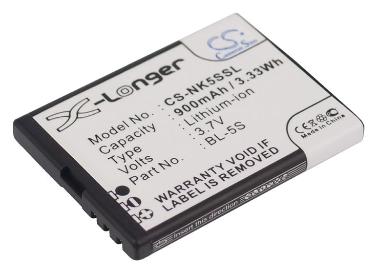 Аккумулятор CameronSino CS-NK5SSL для Nokia BL-5S