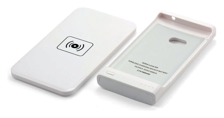 Чехол-аккумулятор с беспроводной зарядкой для Nokia Lumia 625