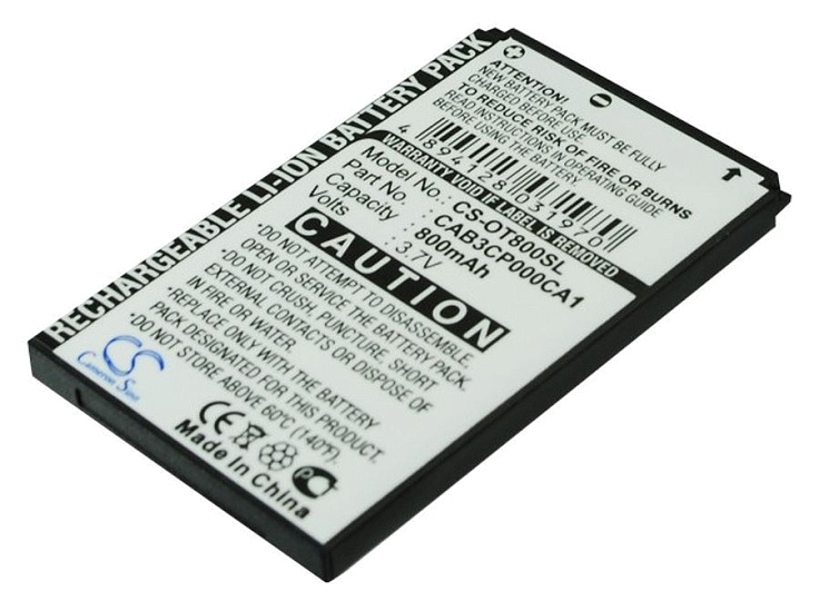 Аккумулятор CameronSino CS-OT800SL для Alcatel One Touch 800, 802, 808