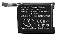 Аккумулятор Cameron Sino CS-AMT602SH для Amazfit Pace (A1602, A1612), p/n: PL372427V