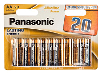 Батарейка щелочная Panasonic LR6 (AA) Alkaline Power 1.5V (20шт.)