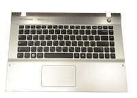 Клавиатура для Samsung QX411, QX410 (With palmrest) RU, Black