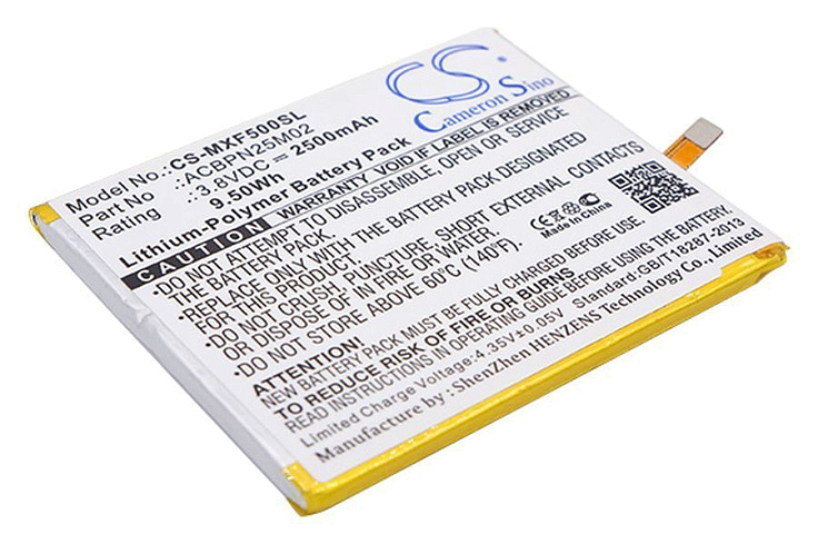 Аккумулятор CameronSino CS-MXF500SL для Micromax Q386 Canvas Fire 5