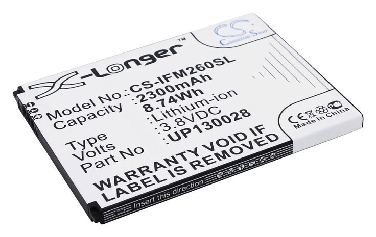 Аккумулятор CameronSino CS-IFM260SL для InFocus M210, M310