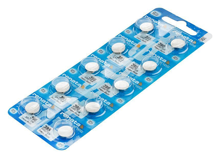 Батарейка оксид-серебряная RENATA R395 (SR927 SW, SR57) д/часов бл/10