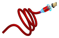 Кабель DREAM TYPE-C U40 QC3.0 2.4A 1М (магнитный), красный