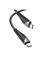 Кабель U95  2 IN 1 TYPE-C/LIGHTNING черный 1.2M