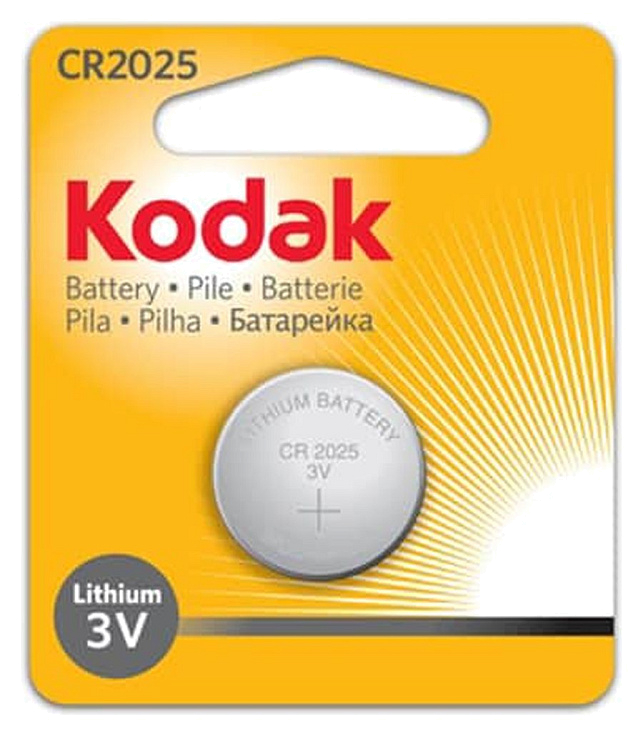 Батарейка литиевая Kodak CR2025 дисковая 3В