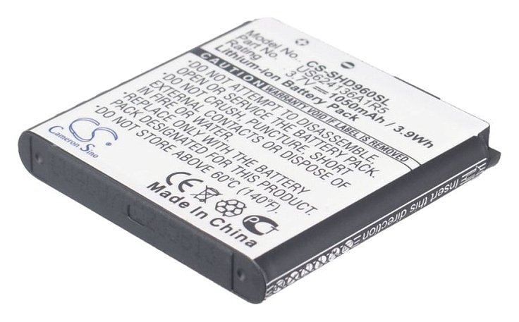 Аккумулятор CameronSino CS-SHD960SL для Action HDMax Extreme, Spare HD96