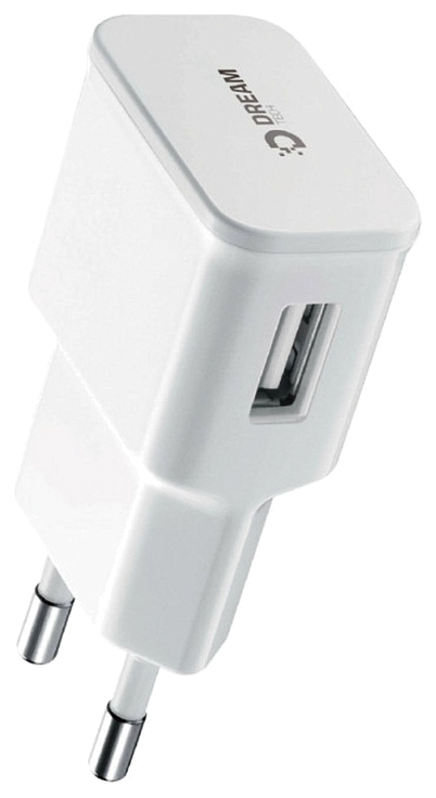 Зарядное устройство DREAM A51 USB 1A белый