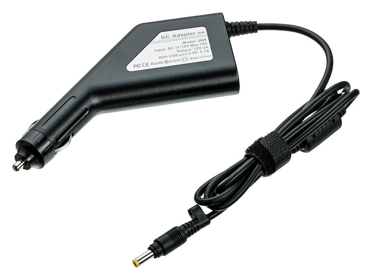 Автомобильный блок питания для ноутбуков Asus 12V 3A (4.8x1.7)