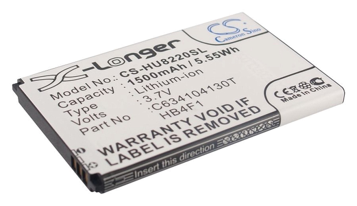 Аккумулятор CameronSino CS-HU8220SL для  Huawei U8800H Ideos X5