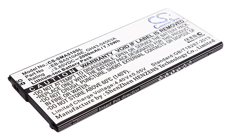 Аккумулятор CameronSino CS-SMA510SL для Samsung SM-A5100, SM-A510F Galaxy A5 для 2016