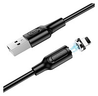 Кабель BOROFONE LIGHTNING BX41 1M (магнитный) черный