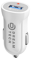 Автомобильное зарядное устройство DREAM SA01 QC3.0 2.4A белый