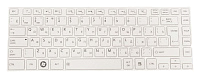 Клавиатура для Toshiba L830, RU, White frame, White key
