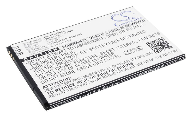 Аккумулятор Li3820T43P3h785439 для ZTE Blade L3