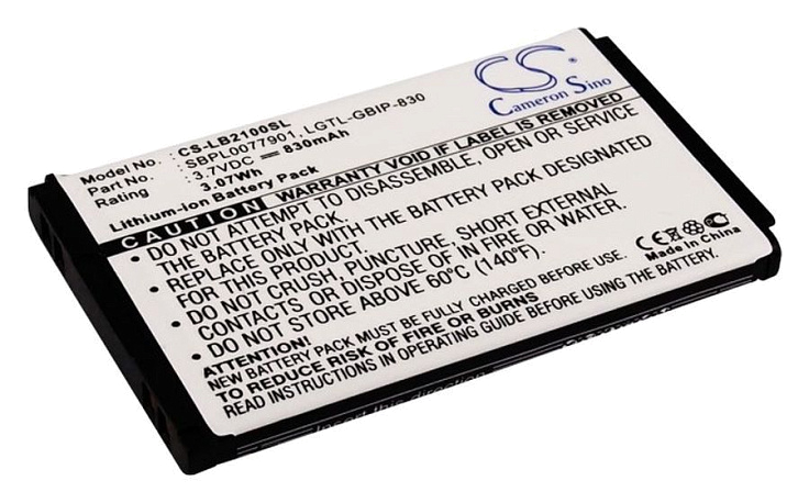Аккумулятор CameronSino CS-LB2100SL для LG B2000, B2050, B2100