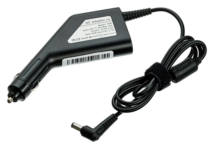 Автомобильный блок питания для ноутбуков Toshiba 19V 3.95A (5.5x2.5)