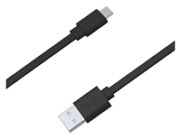Кабель Romoss (USB - Micro USB) плоский, черный