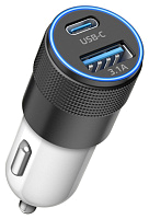 Автомобильное зарядное устройство DREAM CH18 PD USB 3A черно-белый
