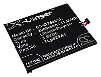 Аккумулятор CameronSino CS-OT502SL для Alcatel One Touch 5025D POP 3
