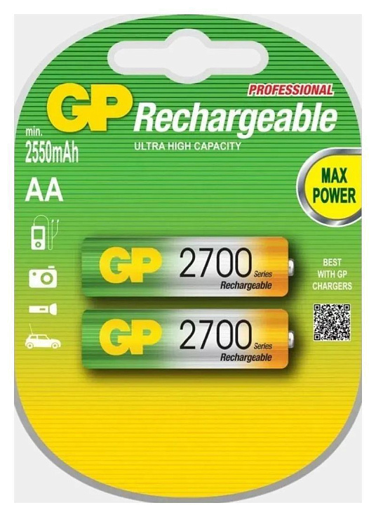 Аккумулятор GP R6 (AA) Ni-Mh 2700mAh (2шт.)