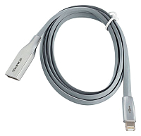 Кабель Romoss (USB - Lightning, Micro USB для Apple iPhone 5, 5C, 5S, 6, 6, 7 Plus, Samsung, Huawei, Xiaomi (Rolink Hybrid)), серый
