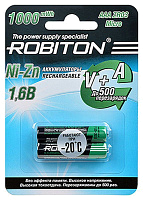 Аккумулятор ROBITON LR03 (AAA) Ni-Zn 1.6В 1000mWh/550mAh бл/2