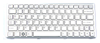 Клавиатура для Sony VPC-W217 Series, серебристая рамка, серебристые клавиши