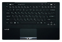 Клавиатура для Sony VPC-SA (With Touch PAD, For Fingerprint) Backlit, RU, Black, Black key