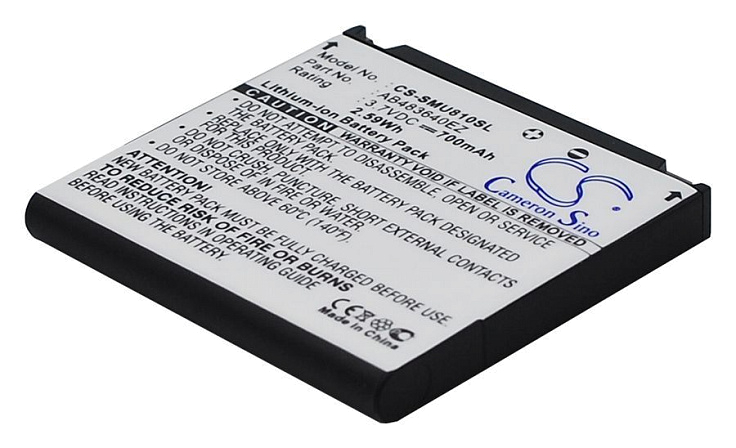 Аккумулятор CameronSino CS-SMU810SL для Samsung AB483640AE, AB483640AC