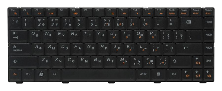 Клавиатура для Lenovo B450 RU, Black