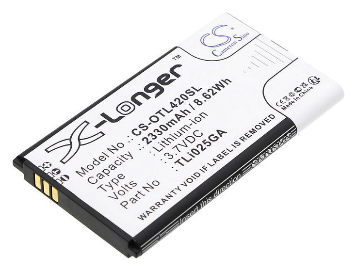 Аккумулятор Cameron Sino для Alcatel Link Zone, (TLi025GA)