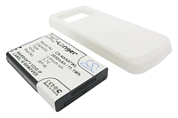 Аккумуляторная батарея для Ginzzu (Аккумулятор CameronSino CS-NKN97WL для Nokia N97, белая крышка)