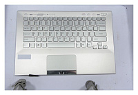 Клавиатура для Sony VPC-SA (With Touch PAD, For Fingerprint) Backlit, US, Silver, Silver key
