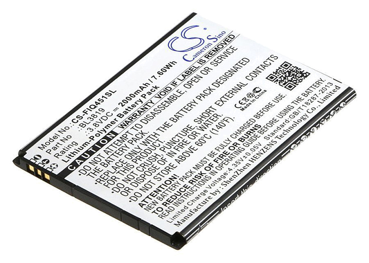 Аккумулятор CameronSino CS-FIQ451SL для Fly IQ4514 EVO Tech 4