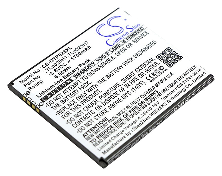 Аккумулятор CameronSino CS-OTP900SL для Alcatel One Touch 5051D POP 4
